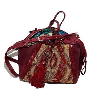 Sharif Designed In New York Red Handbag